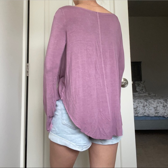 American Eagle Soft and Sexy Bell Sleeve Tee - Picture 3 of 6